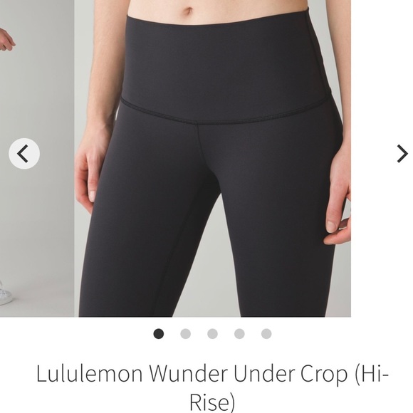 Lululemon Wunder Under hi rise pants 4 black crop Oahu Hawaii - Picture 4 of 6
